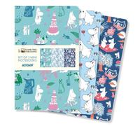 Mini Notebook Set of 3 - Luxurious Small Notebooks Pocket Size with 64 Alternating Blank & Lined Paper Pages - Aesthetic Journal Pack for Note Taking & Creative Writing by Flame Tree Publishing