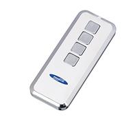 Mini Novotron 524 TM15912101150 - Trasmettitore a 4 canali; crittografia a 64/128 bit; 433 MHz; argento/bianco)