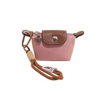 Mini Nylon Dumpling Coin Purse with Detachable Wrist Strap, Small Zipper Change Pouch & Keychain Bag Charm for Women, Cute Mini Dumpling Bag for Coins, Keys & Cards (#4)