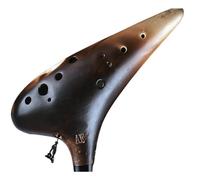 Mini ocarina a 12 fori contralto F chiave professionale livello di prestazioni a fuoco semplice strumento musicale etnico a fuoco semplice modello classico