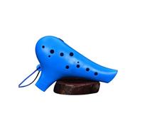 Mini ocarina aggiornata opaca multicolore a 12 fori ocarina contralto ac tune scuola pianoforte negozio prestazioni strumento musicale in plastica (2)