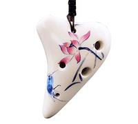 Mini Ocarina Collana A 6 Fori Ciondolo Carino Sei Fori Super Treble F Key SSF Strumento Musicale Ocarina Portatile Ocarina Professionale (Color : 0)