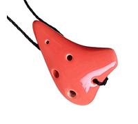 Mini Ocarina Collana A 6 Fori Ciondolo Carino Sei Fori Super Treble F Key SSF Strumento Musicale Ocarina Portatile Ocarina Professionale (Color : 04)