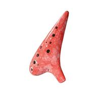 Mini ocarina ocarina 12 fori AC professionale principiante studente ocarina dodici fori tipo prestazioni pietra smalto rosso