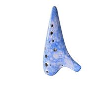Mini ocarina ocarina 12 fori AC professionale principiante studente ocarina dodici fori tipo prestazioni pietra smalto blu