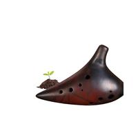 Mini ocarina ocarina a 12 fori sabbia viola modello avanzato prestazioni professionali alto chiave G
