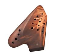 Mini ocarina Ocarina AF a tre tubi professionale ad alte prestazioni sabbia viola fango fumato AF a tre tubi luce soffiata tipo a fuoco semplice
