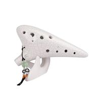 Mini ocarina ocarina ocarina a 12 fori per principianti contralto C chiave flauto in porcellana affumicata con materiale didattico