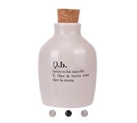 Set 3 Mini oliera 100 ml in ceramica tappo in sughero, Victionary