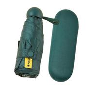 Mini ombrello da viaggio con custodia, blocco UV, compatto, impermeabile | Mini parasole a cinque pieghe e ombrello tascabile antivento per ragazze e donne, viaggi all'aperto