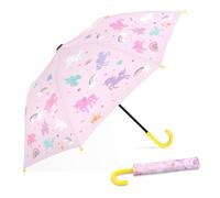 Mini Ombrello Pieghevole Bambino, Ombrello Compatto e antivento per Bambine e Bambini, Facile da Aprire, Ombrello Pioggia e Durevole per Scuola, Viaggi e Attività All'aperto, Unicorni Arcobaleno