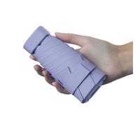 Mini ombrello pieghevole da donna, anti-UV, con custodia E