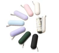 Mini ombrellone da viaggio - Ombrello tascabile UV con doppio uso con custodia, parasole nero a 8 ossi, rivestimento anti-UV, per donne e ragazze e bambini, Rosso vinaccia