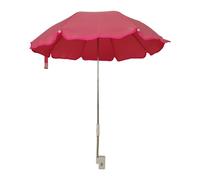 Mini Ombrellone ombrellino parasole per sdraio bimbi sedia da mare spiaggia 65cm con aggancio universale passeggino (ROSA)