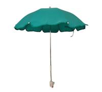 Mini Ombrellone ombrellino parasole per sdraio bimbi sedia da mare spiaggia 65cm con aggancio universale passeggino (VERDE)