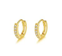 Mini orecchini a cerchio piccoli da 6 mm con zirconia cubica in argento sterling per cartilagine trafitto da donna ragazze adolescenti Huggie Hoops delicati regali alla moda eleganti anniversario