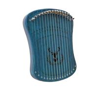 Mini organo a corde con dita for arpa 17 toni lira in faggio stile scheda singola facile da usare piccolo strumento for principianti regali for i bambini per adulti/principianti(Blue-Box Type)