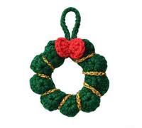 Mini ornamenti in filato di lana con maglia da appendere per decorazioni natalizie, con affascinanti forme assortite per albero e piccoli spazi (ghirlanda di filati)