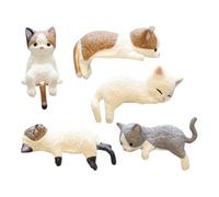 Mini Ornamenti Per Gatti Da 5 Pezzi, Decorazioni Per Gatti Carinissimi, Ornamenti Per Schermi Di Piccole Auto, Decorazioni Creative Per Auto, Ornamenti Per Mini Animali Carini
