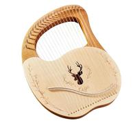mini ornamenti per strumenti musicali 21 corde in metallo per arpa scatola per arpa chiave per pannello in abete adesivo per pick può essere decorato mini creativo pannello posteriore singolo in mogan