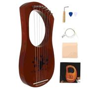 mini ornamenti per strumenti musicali Accessori per arpa per arpa in legno a 7 toni, mini accessori portatili unici e creativi, strumenti musicali, modelli classici in miniatura, artigianato