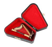 mini ornamenti per strumenti musicali Artigianato con arpa a corde, modelli classici in miniatura, graziosi mini accessori, strumenti musicali, accessori unici e creativi, decorazioni, portatili