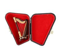 mini ornamenti per strumenti musicali Miniatura di arpa Il tuo accessorio unico e creativo Strumento musicale Modello in miniatura classico portatile con scatola