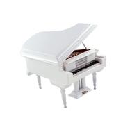Mini Ornamenti Per Strumenti Musicali Modello Di Pianoforte A Coda In Miniatura In Legno Con Sgabello Mini Accessori Per Strumenti Musicali Decorazione(20x14x16cm)