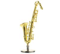 mini ornamenti per strumenti musicali Sassofono in miniatura europeo leggero di lusso ornamenti di strumenti musicali decorazioni di strumenti musicali