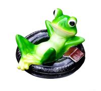 Mini ornamento per laghetto in resina per esterni con materiale resistente e motivo animale per aggiungere fascino visivo ai giardini e ai giochi d'acqua in tutte le stagioni