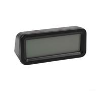 Mini orologio a LED solare per cruscotto auto, con display blu, mini | Mostra chiaramente ora, data, giorno della settimana, temperatura e umidità, ideale per una panoramica