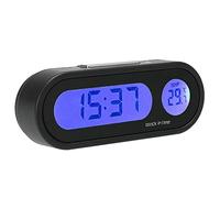 Mini Orologio Auto Digitale LCD con Termometro Display Temperatura 12 Ore