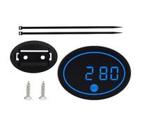 Mini orologio da moto - Display LED intelligente - Voltaggio e misuratore di temperatura per moto | Per pendolarismo strade cittadine viaggi uomo donna appassionati di ciclismo