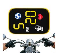 Mini orologio da moto, impermeabile, montaggio sul cruscotto, con luce | Visualizzazione dell'ora della moto, per appassionati di ciclismo, pendolari, città, viaggi brevi, uomini