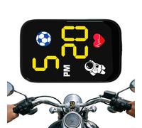 Mini orologio da moto, orologio di montaggio impermeabile, orologio digitale per moto con display illuminato | Per gli appassionati di moto, per gli spostamenti quotidiani, per la guida in città e in