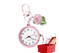 Mini orologio portachiavi, orologio tascabile portatile per borsa | Elegante e compatto orologio al quarzo si attacca facilmente a borse o chiavi. A , funzionale fascino vintage per il