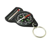 Mini orologio tascabile a , vintage, con coperchio ribaltabile, impermeabile, misuratore di temperatura, portachiavi, termometro, strumento multifunzione per esterni, dispositivo di