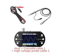 Mini oscilloscopio digitale portatile con frequenza di campionamento di 2,5 MHz/z, larghezza di banda di 500 kHz/z, supporto PWM automatico a 80 kHz/z for riparazioni elettroniche fai da te(High)