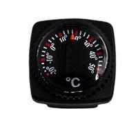 Mini Outdoor Temperature Gauge - 24mm Wearable Thermometer with Leather Cas