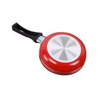 Mini padella antiaderente per friggere, casseruola adatta al forno per cucinare e cuocere al forno, 12/14/16 cm, colore casuale (14 cm)