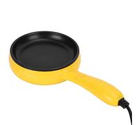 Mini Padella Elettrica Portatile Antiaderente per Bistecche, Pancake e Uova con Spatola in Legno Spina UE 220V