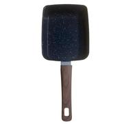 Mini padella giapponese Tamagoyaki rettangolare con manico in legno, antiaderente, for frittata, utensili da cucina, for preparare la colazione, utensili da cucina(Black regular)