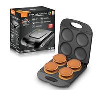 Mini padella per pancake, 1400 W Electric Arepa Maker con superficie antiaderente, teglia antiaderente per preparare 4 Flapjack unico, per cucinare uova fritte sane Frittata di burger
