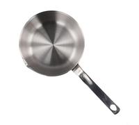 Mini padella per uova in acciaio inox con beccuccio, omelette e casseruola per uova o burro, adatta per fornelli a induzione (L)