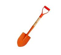 Mini Pala Da Giardino Multiuso Per Giardinieri - Lama In Acciaio Nero Pressato, Manico A Y In Plastica, Asta In Legno, Ideale Per Aree Ristrette, Design Elegante E Facile Usare(Orange,Pointed)