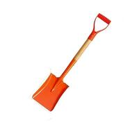 Mini Pala Da Giardino Multiuso Per Giardinieri - Lama In Acciaio Nero Pressato, Manico A Y In Plastica, Asta In Legno, Ideale Per Aree Ristrette, Design Elegante E Facile Usare(Orange,Square)