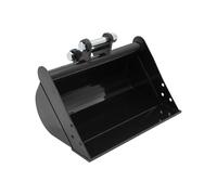 Mini pala per escavatore, 50 cm, per mini escavatore, fino a 2 tonnellate | Attrezzi di fissaggio per escavatore, 50 cm, cucchiaio per mini escavatore, cucchiaio profondo per scavare