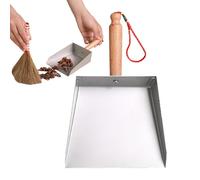 Mini paletta - Piccola paletta in acciaio inox, scopa ergonomica con manico, kit di pulizia dei rifiuti di animali domestici, strumento di pulizia leggero per casa, negozio, camino, raccolta di