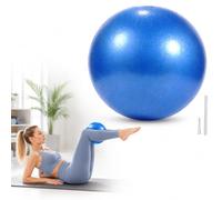 Mini palla da yoga per pilates, 25 cm, extra spessa, anti-scoppio, opaca, testurizzata, con cannuccia per gonfiaggio, per barre e yoga