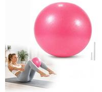 Mini palla da yoga per pilates, 25 cm, extra spessa, anti-scoppio, opaca, testurizzata, con cannuccia per gonfiaggio, per barre e yoga